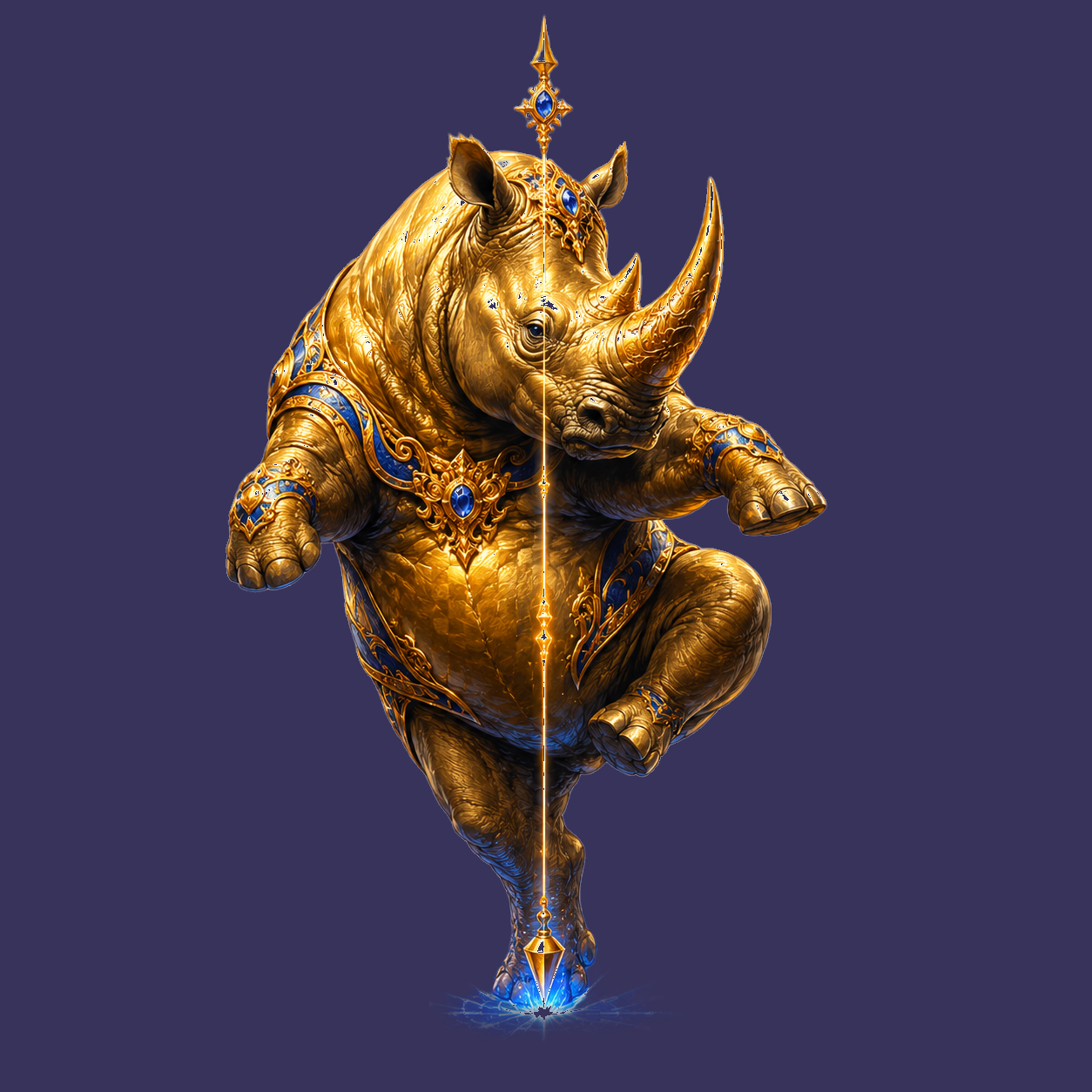 standing rhino